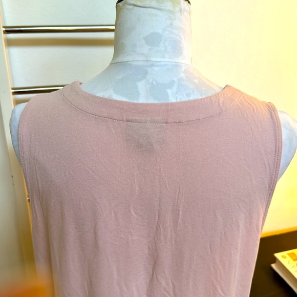 J.jill Wearever Collection Crew Neck Mauve/Pink Sleeveless Tunic - Picture 4 of 7